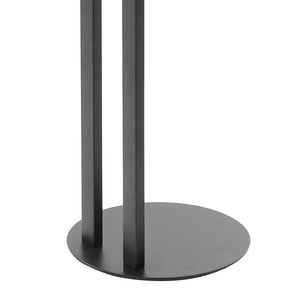 Piantana Porta Asciugamani Nera e Legno di Bambù