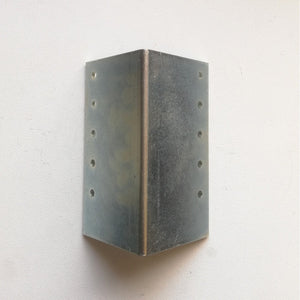 Piastra 90x90x3,5mm angolo da 90° in acciaio zincato
