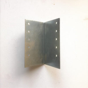 Piastra 90x90x3,5mm angolo da 90° in acciaio zincato