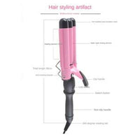 Trade Shop - Piastra Arricciacapelli A 3 Barili In Ceramica Tormalina Temperatura Regolabile         