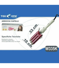 Piastra Arricciacapelli Acconciatura Ricci Mossi Effetto Onde Capelli Ondulati         