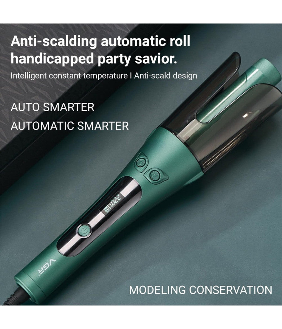 Piastra Arricciacapelli Elettrico Professionale Rotazione Automatica Vgr V-583         