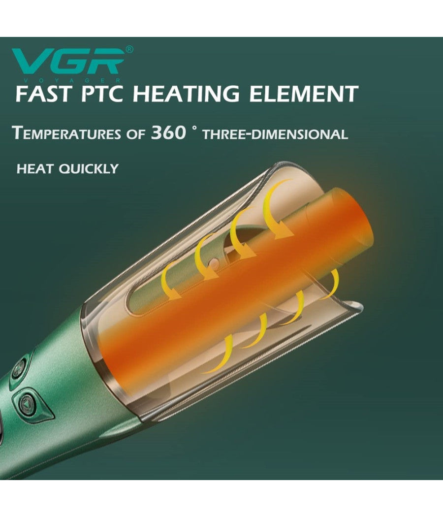 Piastra Arricciacapelli Elettrico Professionale Rotazione Automatica Vgr V-583         