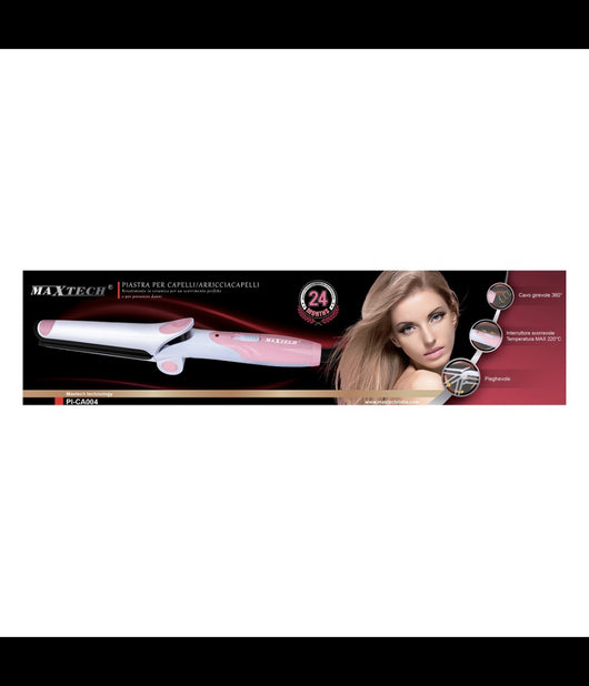 Piastra Arricciacapelli In Ceramica Per Boccoli Perfetti Pieghevole Cavo 360° Pi-ca004         