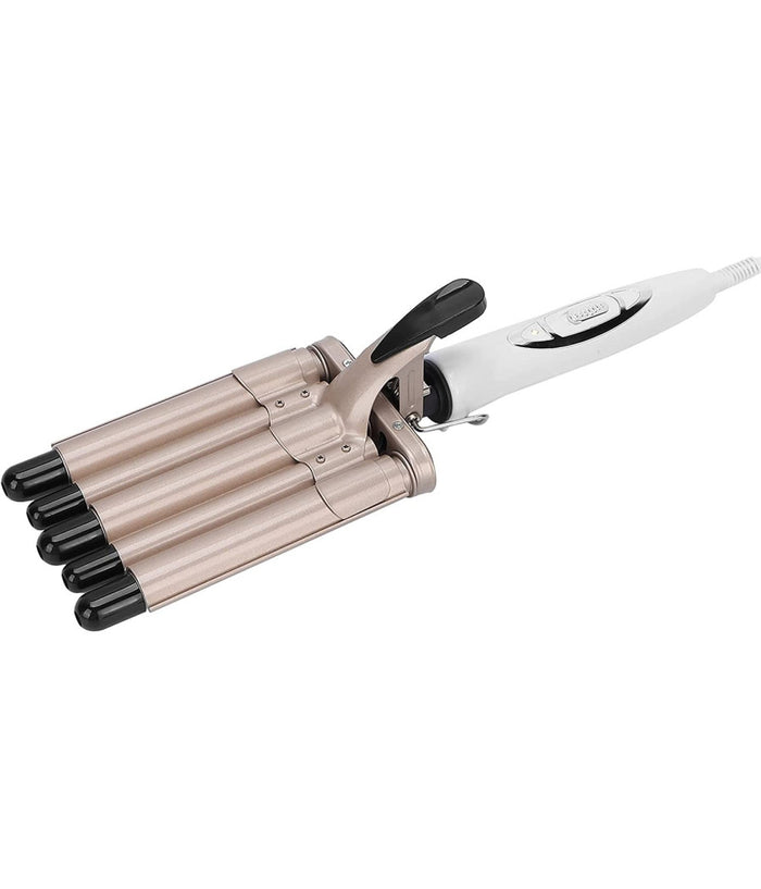 Piastra Arricciacapelli Ondulati Mossi 5 Tubi Professionale Diametro 30mm Q-m28         