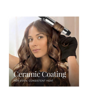 Piastra Arricciacapelli Professionale Rivestito In Ceramica Display Lcd Vgr V525         