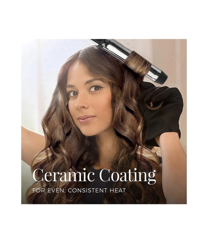 Piastra Arricciacapelli Professionale Rivestito In Ceramica Display Lcd Vgr V525         