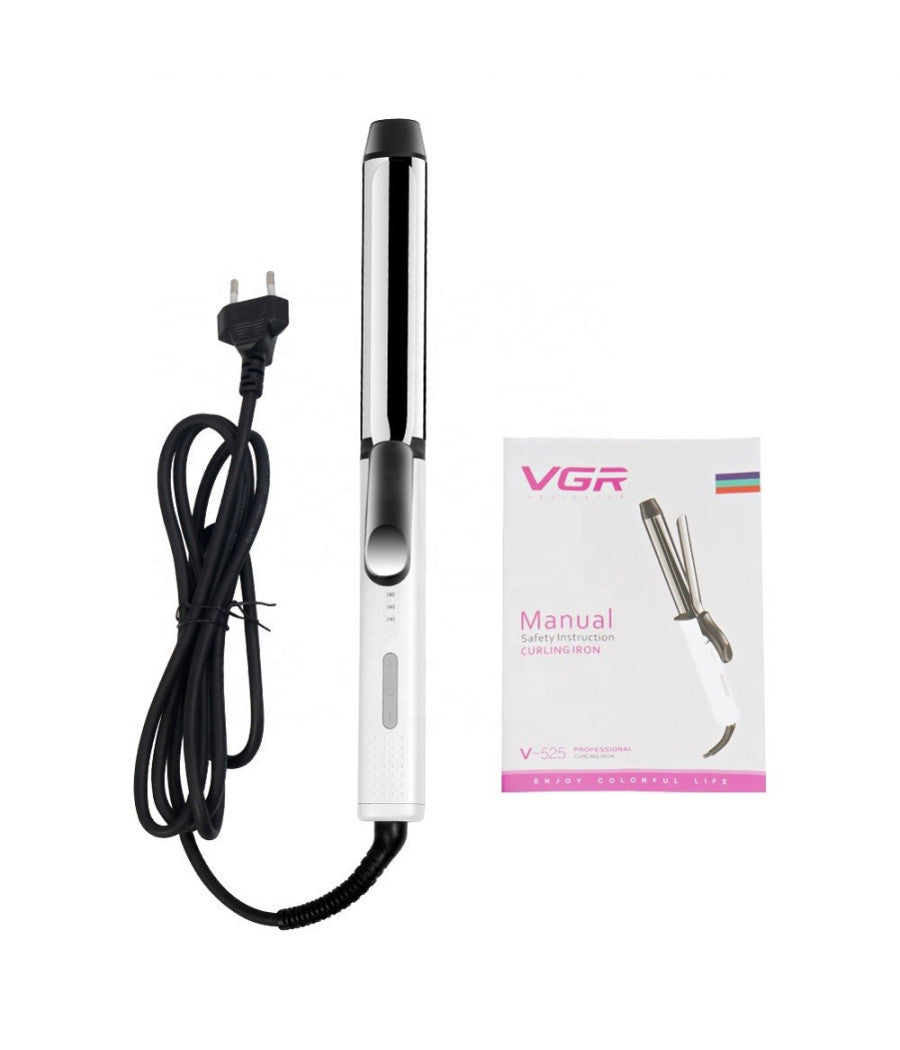 Piastra Arricciacapelli Professionale Rivestito In Ceramica Display Lcd Vgr V525         