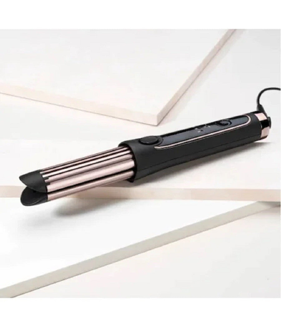 Piastra Capelli Arricciacapelli In Ceramica 2in1 Q-m194 Tecnologia Ad Aria Fredda         