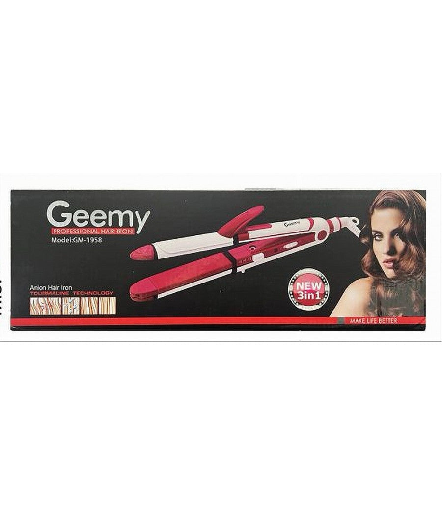 Piastra Capelli Ferro Arricciacapelli Professionale Multistyler 3 In 1 Gm-1958         