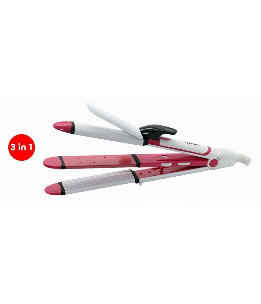 Piastra Capelli Ferro Arricciacapelli Professionale Multistyler 3 In 1 Gm-1958         