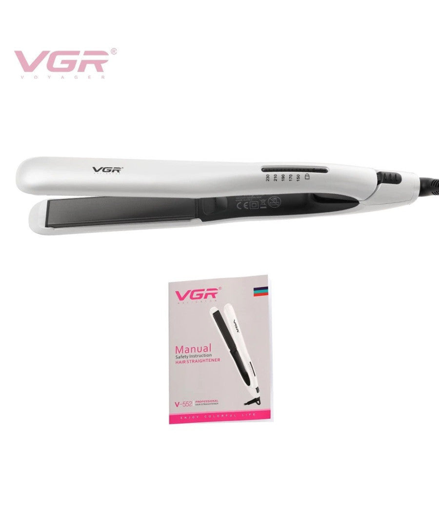 Piastra Capelli Lisci 50w Professionale Rivestita In Ceramica Display Lcd V-552         