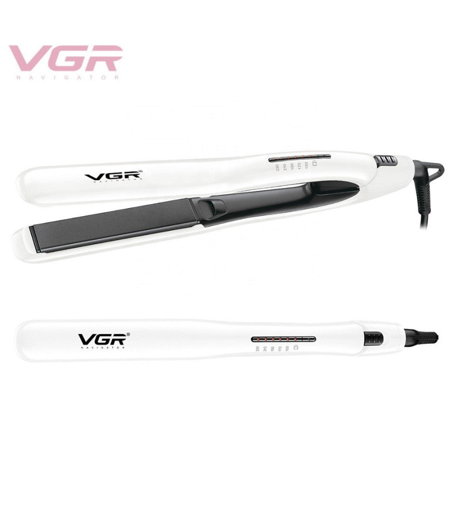 Piastra Capelli Lisci 50w Professionale Rivestita In Ceramica Display Lcd V-552         