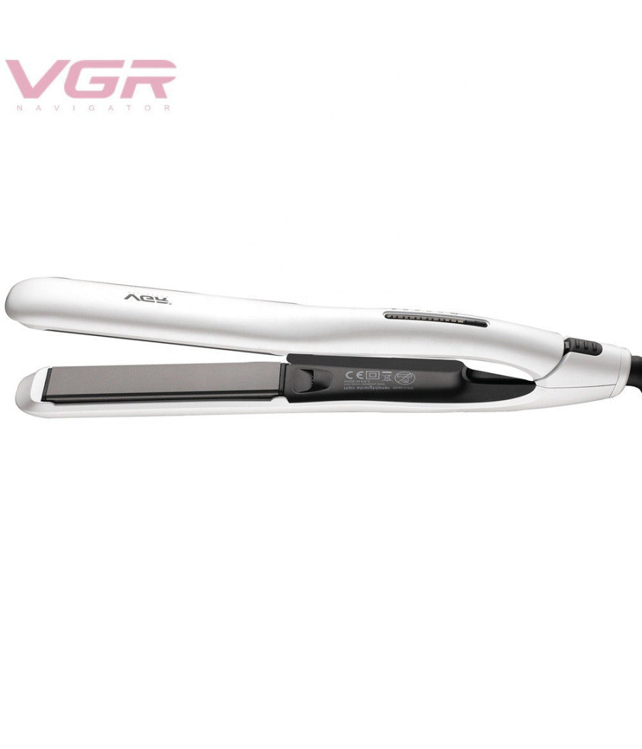 Piastra Capelli Lisci 50w Professionale Rivestita In Ceramica Display Lcd V-552         