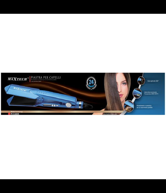 Piastra Capelli Lisci Antidanni In Ceramica Fino A 243° Cavo 360° Maxtech Pi-ca005         