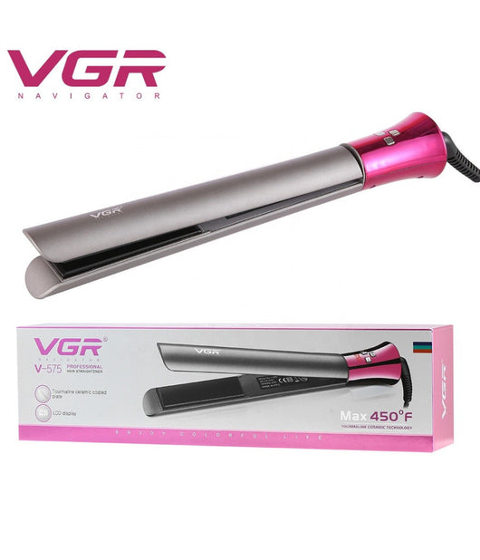 Piastra Capelli Lisci Professionale Rivestimento In Ceramica Diplay Lcd Vgr V575         