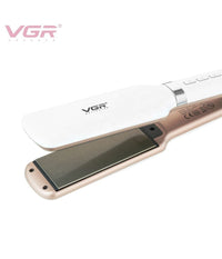 Piastra Capelli Professionale Larga 42mm Rivestita In Ceramica Display Lcd V-520         