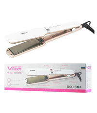 Piastra Capelli Professionale Larga 42mm Rivestita In Ceramica Display Lcd V-520         