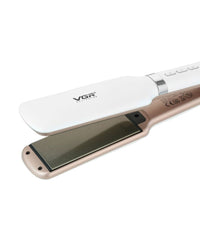 Piastra Capelli Professionale Larga 42mm Rivestita In Ceramica Display Lcd V-520         