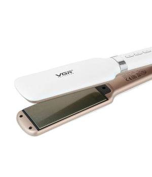 Piastra Capelli Professionale Larga 42mm Rivestita In Ceramica Display Lcd V-520         