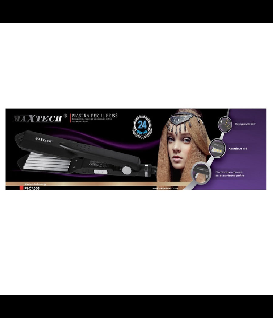 Piastra Capelli X Frisè In Ceramica Anti Danni Acconciatura Stile Cavo Girevole Pi-ca006         