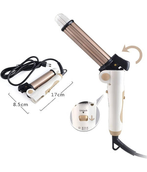 Piastra Ceramica Arricciacapelli 3in1 Acconciatura Ricci Mossi Lisci Hairstyle         