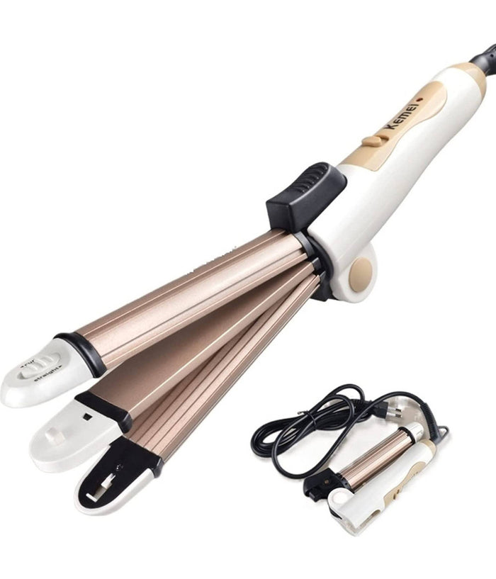 Piastra Ceramica Arricciacapelli 3in1 Acconciatura Ricci Mossi Lisci Hairstyle         