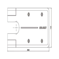 Piastra Chiudiporta Dc477 Inox Dccp534 Mab