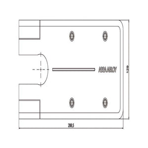 Piastra Chiudiporta Dc477 Inox Dccp534 Mab