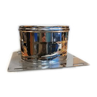 Piastra di base da 140mm in acciaio inox aisi 304 con spurgo