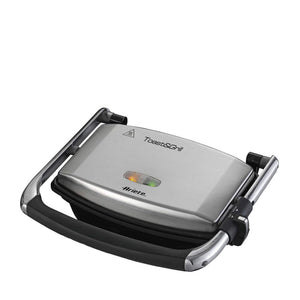 Piastra elettrica antiaderente - Per toast e sandwich - 1000W - Argento