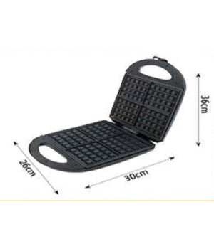 Piastra Elettrica Macchina Per Waffle 1400w Con Rivestimento Antiaderente Tx-9947         