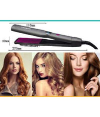 Piastra Elettrica Per Capelli Lisci Mossi Ondulati Con Pettine 60 W Ptc Tx-8368         