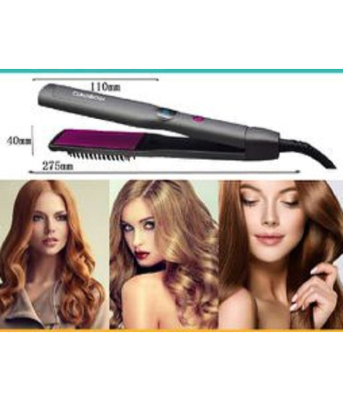 Piastra Elettrica Per Capelli Lisci Mossi Ondulati Con Pettine 60 W Ptc Tx-8368         