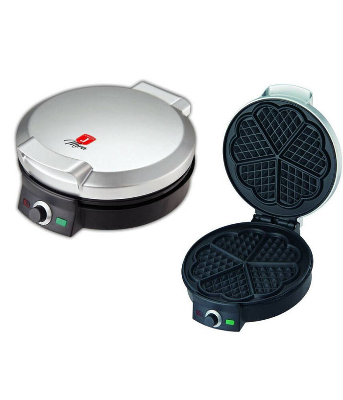 Piastra Elettrica Per Waffle Antiaderente 1000w Waffel Cialde Crepes Ks-506         