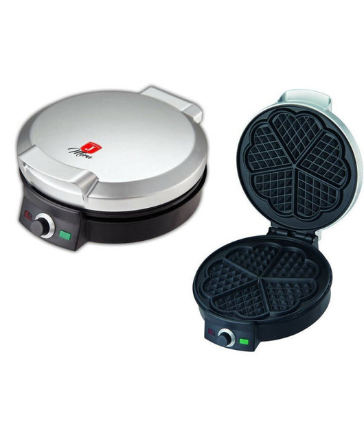 Piastra Elettrica Per Waffle Antiaderente 1000w Waffel Cialde Crepes Ks-506         
