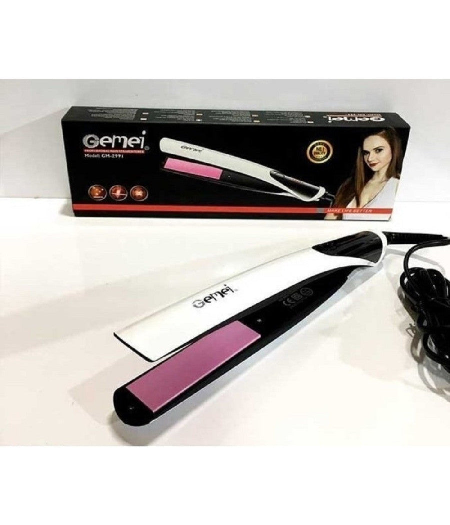 Piastra Ferro Per Capelli Lisci Professionale Piatto In Ceramica 45 Watt Gm-2991         