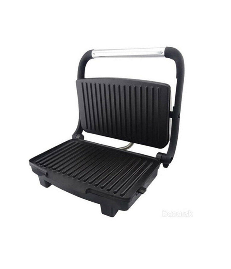 Piastra Griglia Elettrica Bistecchiera Toast Panini 2 In 1 Di Royalty Line 750w         