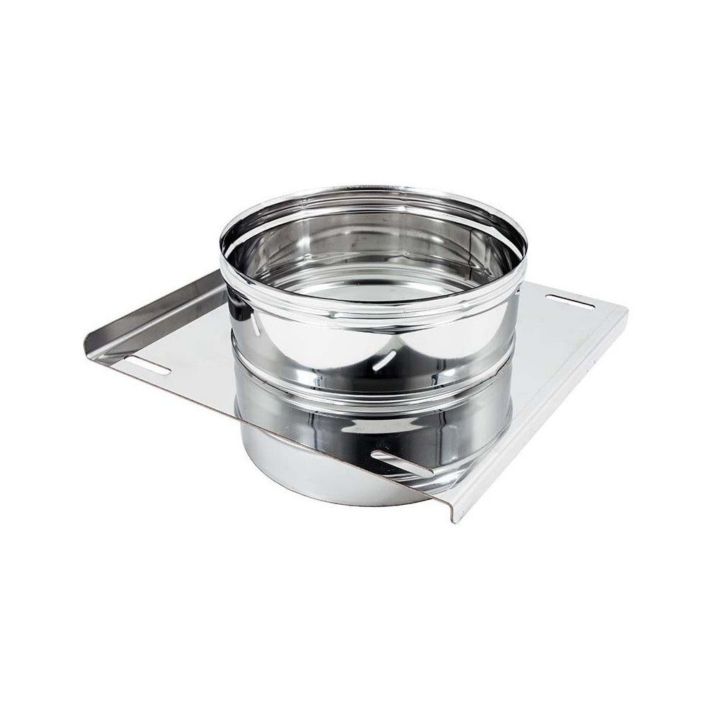 Piastra intermedia da 150mm in acciaio inox mf aisi 304