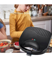 Piastra Panini Toast Bistecchiera Tostapane Griglia Grill Sandwich 750w Q-hb001         