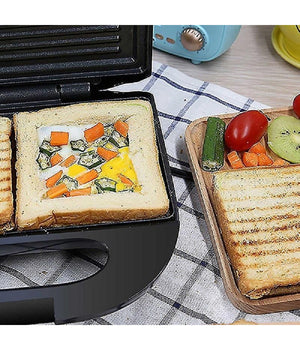 Piastra Panini Toast Bistecchiera Tostapane Griglia Grill Sandwich 750w Q-hb001         