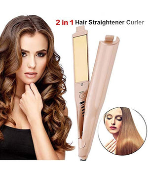 Piastra Per Acconciatura Capelli 2in1 Ricci E Lisci Twistline Hair Curling Iron         