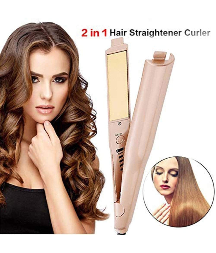 Piastra Per Acconciatura Capelli 2in1 Ricci E Lisci Twistline Hair Curling Iron         