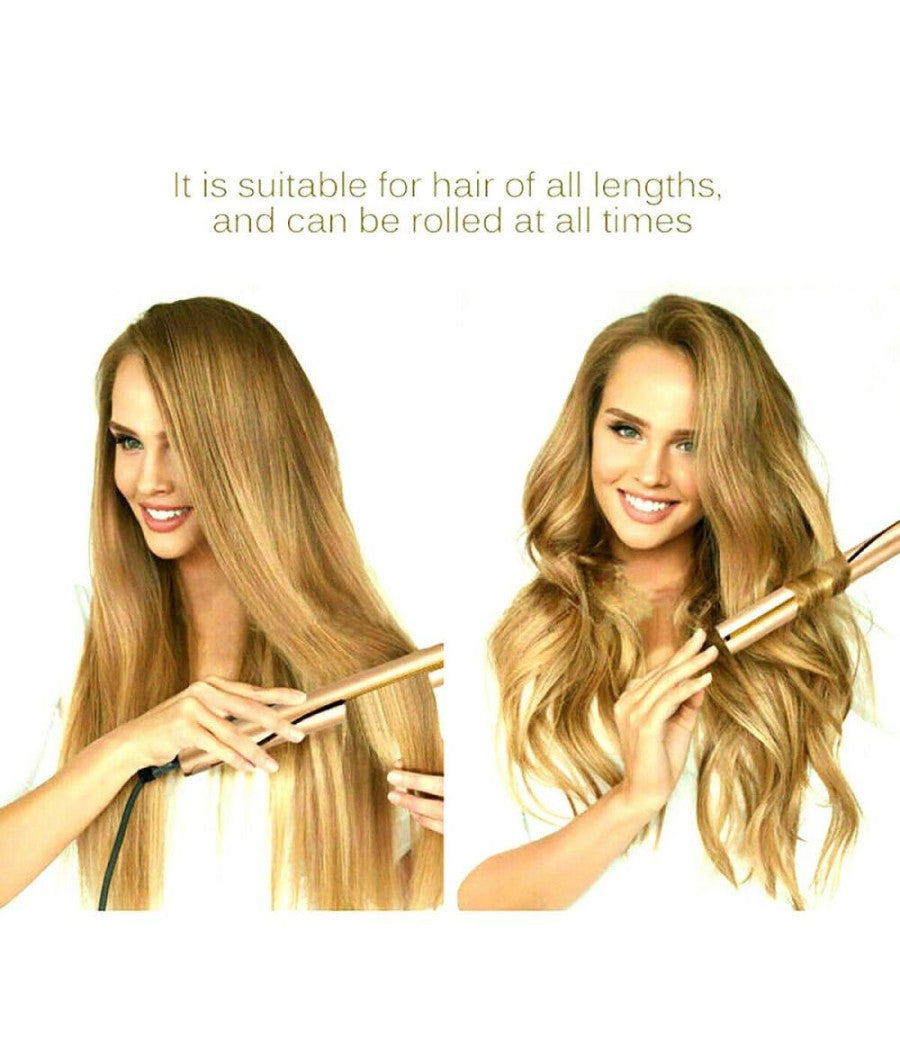 Piastra Per Capelli 2 In 1 Iron Pro Arricciacapelli Professionale 230°c Ricci         