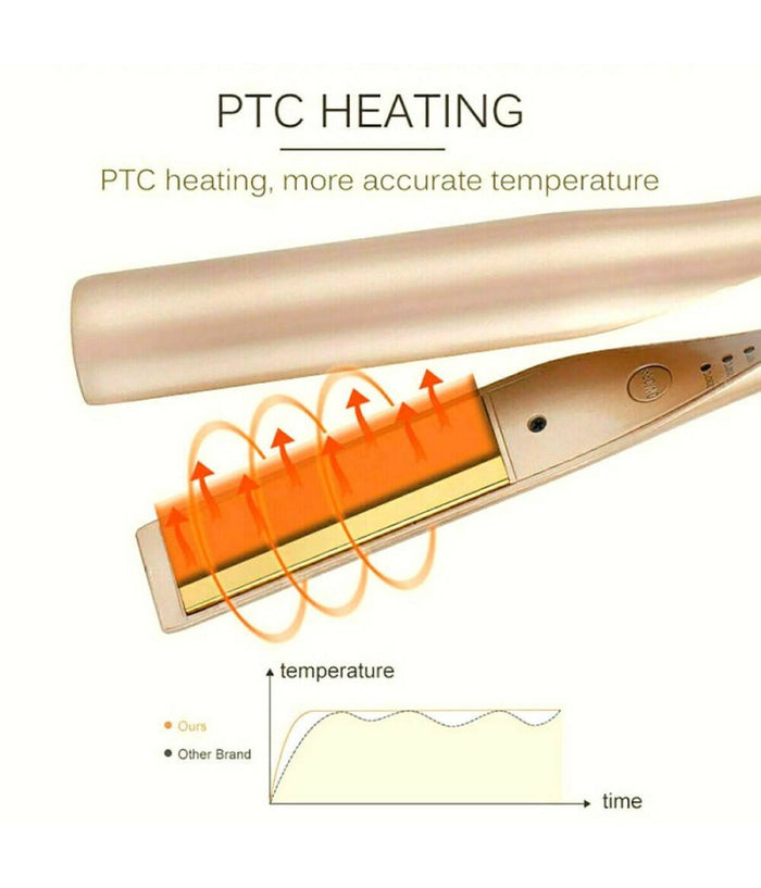 Piastra Per Capelli 2 In 1 Iron Pro Arricciacapelli Professionale 230°c Ricci         