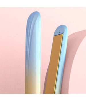 Piastra Per Capelli In Ceramica Professionale 2in1 Q-m125 Portatile Display Lcd         