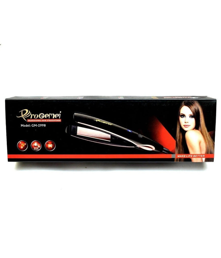 Piastra Per Capelli Lisci Professionale Rivestimento Ceramica Tormalina Gm-2998         