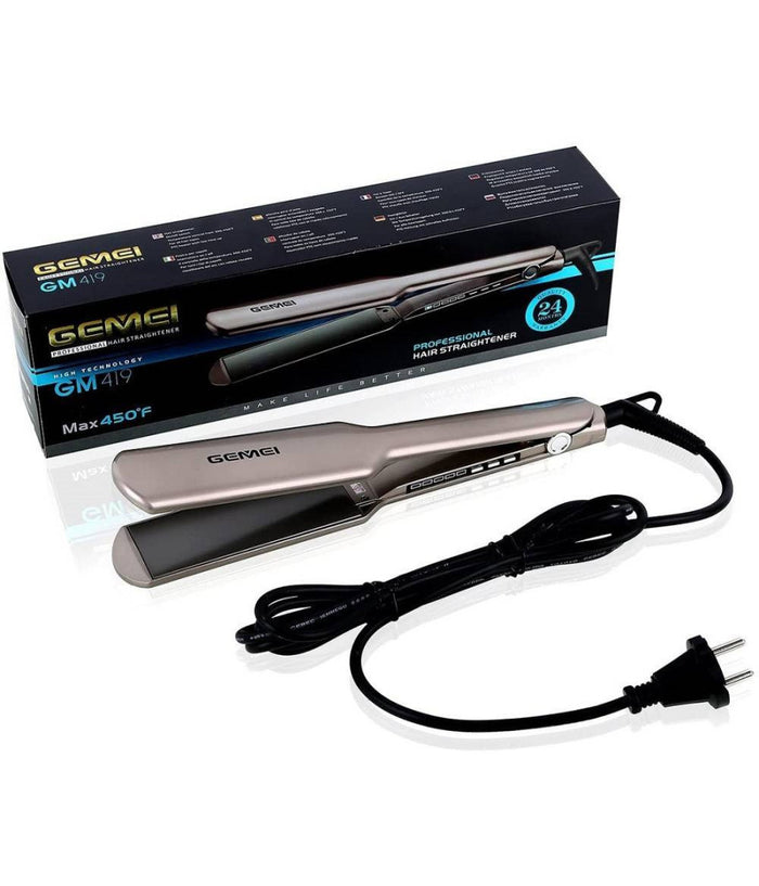 Piastra Per Capelli Lisciante In Titanio Professionale Da 150°c A 230°c Gm-419         