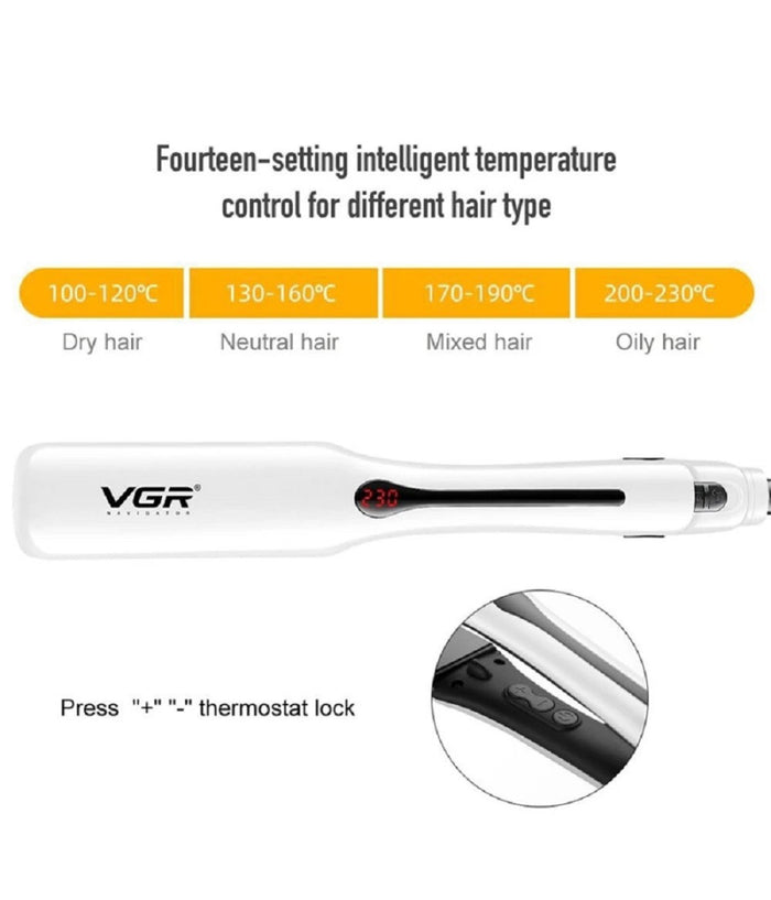 Piastra Per Capelli Lisciante Professionale Temperatura Regolabile 50w Vgr V-556         