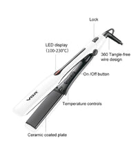 Piastra Per Capelli Lisciante Professionale Temperatura Regolabile 50w Vgr V-556         